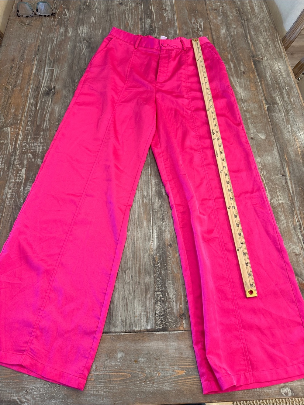 Bright Hot Pink Wide Leg Pants